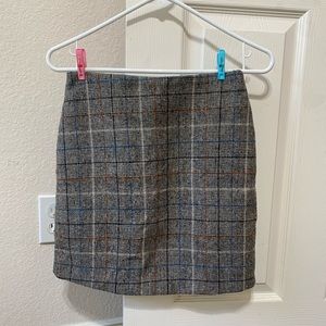 Korean plaid Mini Skirt